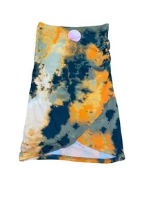 Full Circle Trends Women's Green/Orange Tie Dye Fitted Skirt (Size: L) NWT - Picture 1 of 3