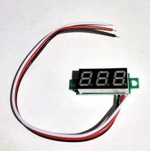 Mini Digital Voltmeter DC 0-100V LED 7mm Digital Panel Voltmeter grün - Bild 1 von 1