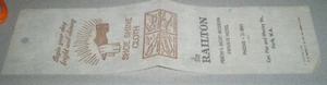 Two vintage items - shoe polish paper  Railton Hotel & old coaster Gr. Sth Hotel - Picture 1 of 4