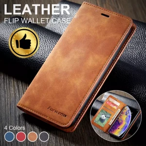 Odporne na wstrząsy skórzane etui na portfel do Samsung A56 A36 A16 A15 A35 A55 Flip Cover - Zdjęcie 1 z 32