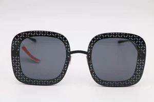 Gafas de sol Alaia Azzedine negras/negras de gran tamaño/cuadradas Aa0018S 001 63-18-140 - Imagen 1 de 7