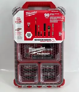 NEW ⭐ Milwaukee 48-32-5157 Driver Bit Set w/ Packout Case Impact Duty (90-Piece) - Picture 1 of 3