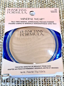 Physicians Formula Mineral Wear Talc-Free Airbrushing Pressed Powder Translucent - Picture 1 of 5