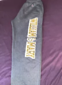 Champion William & Mary Drawstring Pockets Sweatpants Charcoal Gray Mens Sz Med - Picture 1 of 11