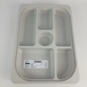 Ikea Trofast Storage Tray with Compartments 16 ½x11 ¾x2" Grey New - Picture 1 of 4
