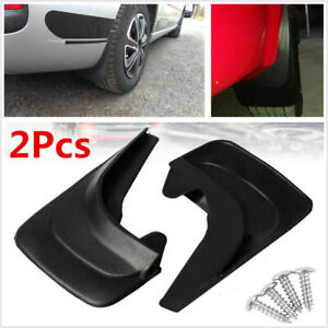 12.6”x8.4“ Pair Black Plastic Car Mud Flap Mudflaps Splash Guards Fender＋Screws
