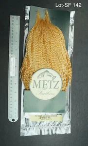 Metz #3 Barred Jengibre Gallo Cuello Seco Mosca Gallo Cuello Mosca Atadora Capa Lote 142 - Imagen 1 de 9