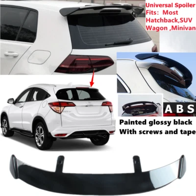 Universal Rear Roof Spoiler Wing Lip Gloss Black Fit For HONDA HR-V 2016-2022 Foto 1 de 4