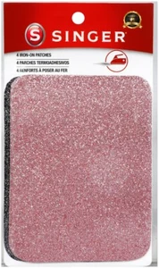 Singer Iron-On Patches 3.75"X5" 4/Pkg-Rose Gold &amp; Black - Picture 1 of 1
