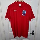 England Football Shirt 44 Xl Red Away Umbro World Cup South Africa 2010 Jersey