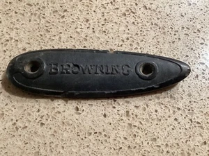 Vintage Rifle Shotgun Butt Stock Recoil Pad-Browning-Approx 5 3/8 x 1 5/8 x 1/4” - Picture 1 of 3
