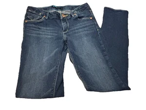 Levis Skinny Girls Size 12 Regular Medium Blue Acid Wash Tapered - Picture 1 of 21