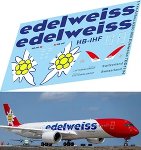 1/144 Decals für Airbus A350 - 900 Edelweiss Decal TBD1104 - Bild 1 von 1