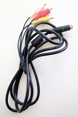 Rare Genuine Official Sega Saturn Composite AV Cable - Image 1 of 4