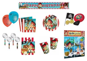 Disney Junior Jake & The Neverland Pirates Kids Birthday Party Range - Picture 1 of 12
