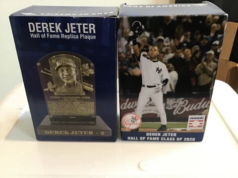 Derek Jeter Cooperstown Hall Of Fame HOF Replica Plaque NY Yankees SGA 9/9/2022 Cover