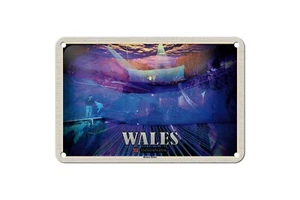 Blechschild 18 x 12 cm Reise Schild: Wales United Kingdom Bounce Below - Bild 1 von 2
