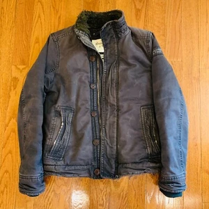 Abercrombie & Fitch AF Adirondack-Jacke mit schwerem Fell gefüttert für Herren (Large) Y2K - Bild 1 von 24