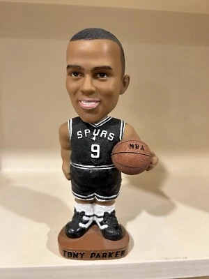 2002-2003 Season TONY PARKER SGA Bobblehead Black Jersey WITH ORIGINAL BOX - Image 1 of 4