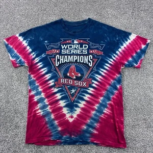 Liquid Blue Boston Red Sox Shirt Mens Large World Series Champions Tie Dye MLB - Picture 1 of 4