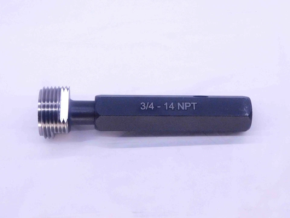 M & J TOOLING LLC NEW 3/4 14 NPT L1 PIPE THREAD PLUG GAGE .75 .750 .7500 NATIONAL TAPER 3 STEP