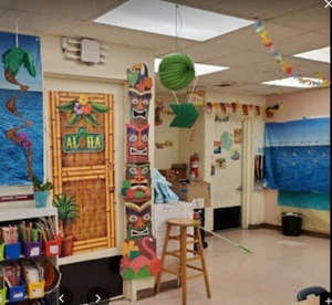 JIS K-8 Center Elementary School division beach and aloha themed idk - Picture 1 of 5