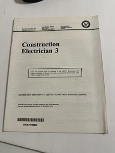 Construction Electrician 3. 1991 Question Booklet - Picture 1 of 2