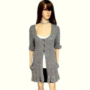 Frenchi Damen M Ellbogenlänge langer Cardigan Pullover - Bild 1 von 7