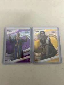 2025 Topps Chrome Disney GENIE Purple /75 Aladdin Gold /50 - Picture 1 of 3