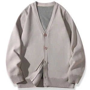 Neu Herren Lässig Langarm Samt Pullover Cardigan Strickjacke Oberteil Herbst - Bild 1 von 29