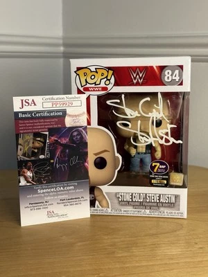 Stone Cold Steve Austin Signed WWE Funko Pop 7BAP JSA Authenticated - Image 1 of 4