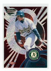1999 Pacific Revolution Olmedo Saenz Red #/299 Oakland Athletics - Picture 1 of 2