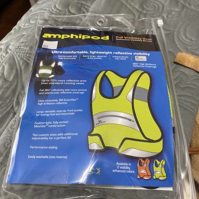 Amphipod Full Visibility Vest Yellow/Silver - Image 1 of 3