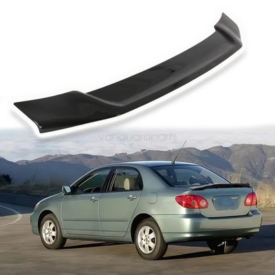 1X Alerón trasero negro brillante estilo R para Toyota Corolla 2009-2013 Foto 1 de 4