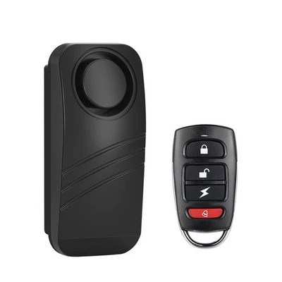 Waterproof Motorcycle Electric Bike Anti Theft Alarm Remote Control Vibration - Image 1 of 4