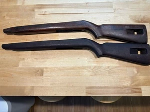 Lot of 2 M1 Carbine Type 3 Wood Stocks - IO and P-U with Cartouches - Damaged - Picture 1 of 19