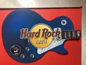 guitar HARD ROCK  6x4.5 INCH  BEER COASTER plastic - Picture 1 of 2