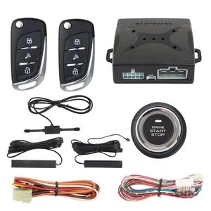 EC003N-V-1 PKE Pasiva Entrada Sin Llave Coche Antirrobo Alarma Seguridad Push Start Bu... - Imagen 1 de 7