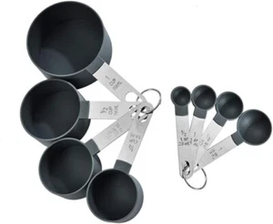 8 Piece Measuring Cups and Spoon Set for Cooking Baking - Picture 1 of 6