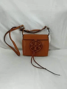 New TORY BURCH Miller Brown Crossbody Shoulder Bag Leather Camello - Picture 1 of 9