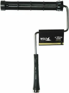 TWO Professional Quality 9" Paint Roller Cover Frame 5-Wire Cage Pole Threaded - Picture 1 of 4