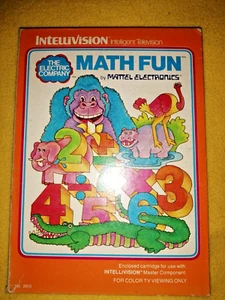 INTELLIVISION MATH FUN VINTAGE 1979s CON CARTE RETRO GAME - Foto 1 di 4