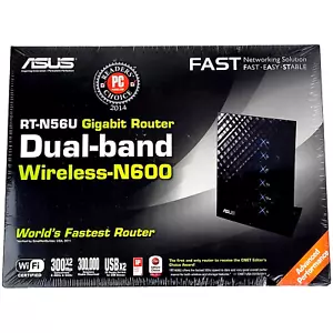 NEW ASUS RT-N56U Dual-band Wireless N600 Gigabit Router Wi-Fi 802.11n - Picture 1 of 7