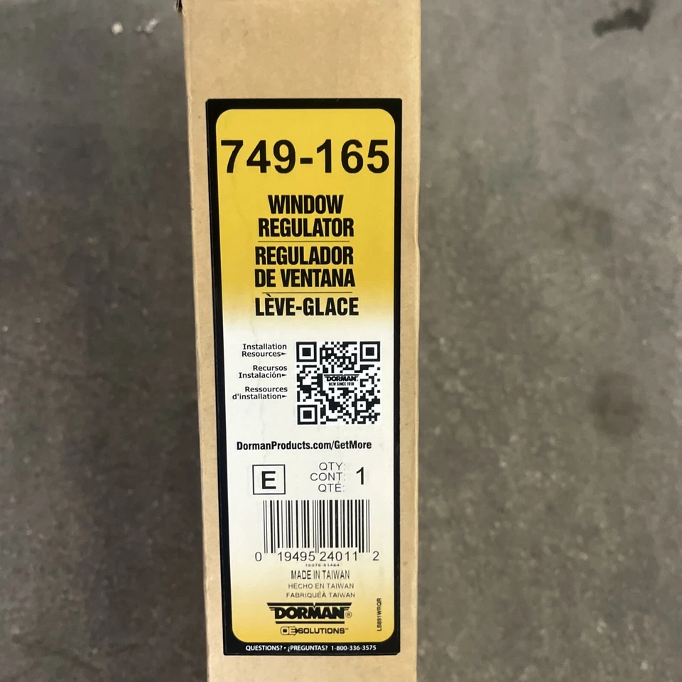 Regulador de ventana eléctrica Dorman 749-165 para modelos selectos Scion / Toyota Foto 1 de 2