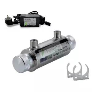 Sterilizzatore UV Acqua 55W Watt Sistema Completo Lampada UV-C Debatterizzatore - Foto 1 di 1