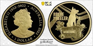 Australia 2023 Big Blue Heeler $1 Proof PCGS PR70DCAM Eq Top Pop #8237 - Picture 1 of 2
