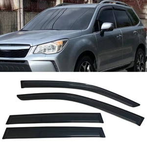 Fit 2014-2018 Subaru Forester Window Visors Sun Vent Shade Rain Wind Guard Smoke - Picture 1 of 8