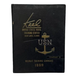 1959 KEEL USN US NAVAL TRAINING CENTER YEARBOOK COMPANY 80 GREAT LAKES IL - Picture 1 of 17