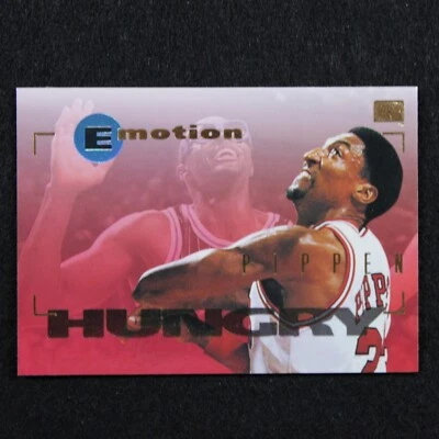 1994-95 Skybox - Scottie Pippen - #13 - Emotion - Hungry - Chicago Bulls - Image 1 of 2