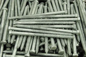 (40) Hex Head 3/8 x 7" Lag Bolts Galvanized Wood Screws - Picture 1 of 1
